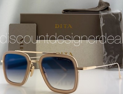 DITA Flight 006 Pale Gold Dusty Pink Blue Mirror Gradient 52mm 7806-U-GLD-PNK