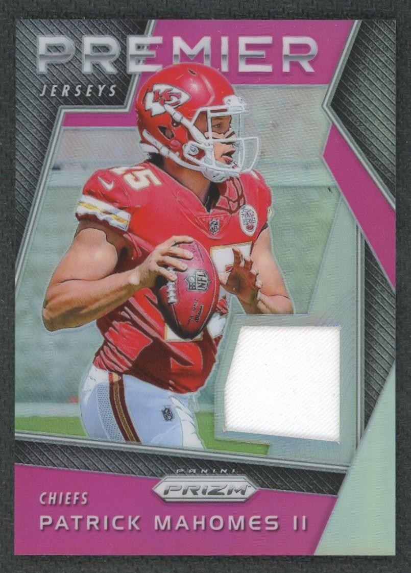 2017 Panini Prizm Patrick Mahomes Premier Jerseys Pink #24