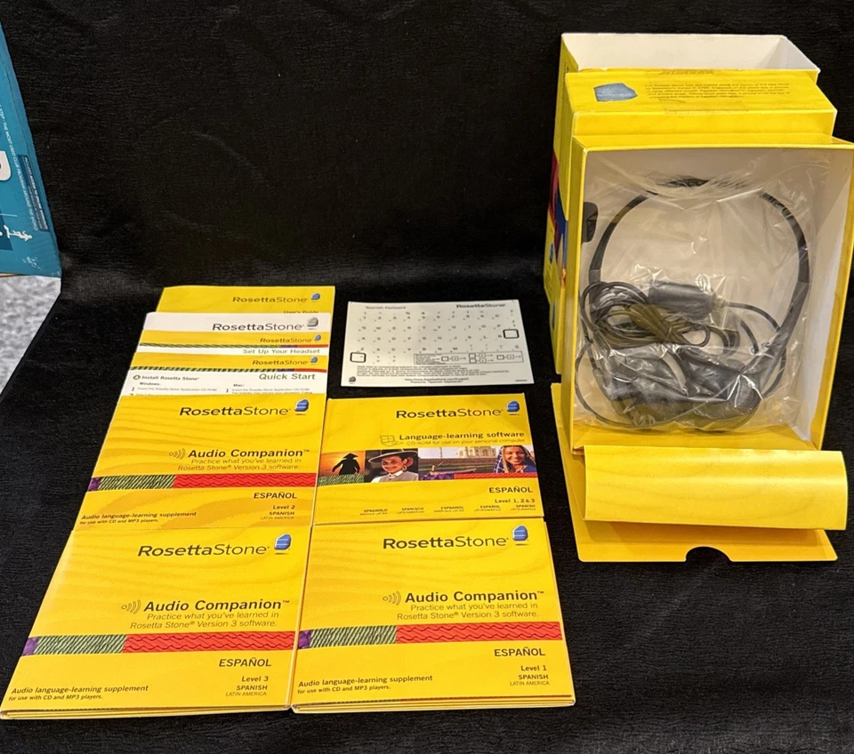 Rosetta Stone Spanish (Latin America) Level 1-5 Set Complete Preowned - Image 3 of 4