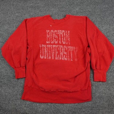 BOSTON UNIVERSITY リバースウィーブ　80s Vintage Champion Reverse Weave Sweatshirt Mens Large Red Boston