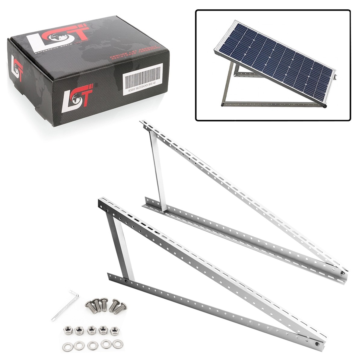 2x Solar Panel Mounting Bracket 1050mm Photovoltaic Mounting PV Installation