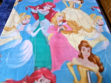NEW Disney Princess Princesses Fleece Fabric 59" x 59"