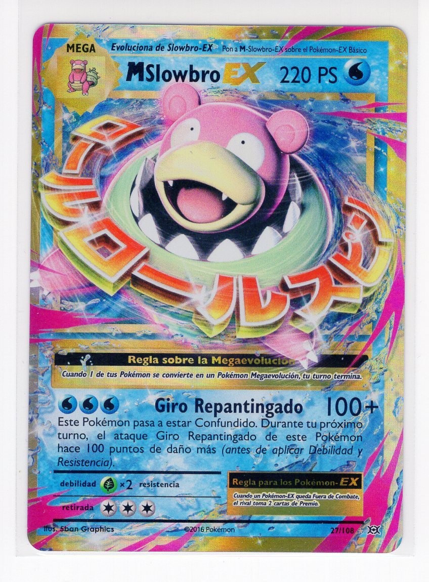 1x ~ESP~ SPANISH Evolutions M Slowbro EX 27 Pokemon Card (C1) | eBay