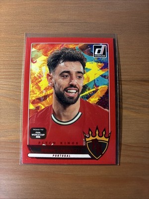 2025 Donruss Road To The World Cup Bruno Fernandes RED  Pitch Kings #2 Soccer