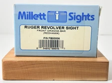 Millett Sights Ruger Revolver Sight Front Orange-Bar Redhawk P/N #FB00006 NEW