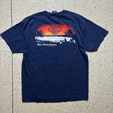 VTG Harley Davidson Maui Hawaii Graphic T-Shirt Size XL Made In USA Motorcycle