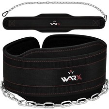 WARX Heavy Duty Dipping Belt Weight Lifting Dips Pull up 36 inches Long Chain