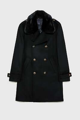 mens fur coat zara