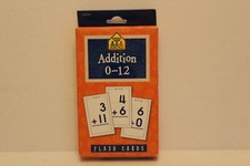 School Zone Addition 0-12 Flash Cards   Complete Set