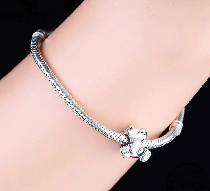 MariaFonte Bead Charm Coniglio Nini Portafortuna Argento 925 Compatibile - Immagine 4 di 4