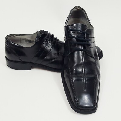 Men’s Stacy Adams Genuine Leather Oxford Tie Up Dress Shoes 11M Made in India Stacy Adams men captoe lace up leather, oxford, color cognac  main image 3