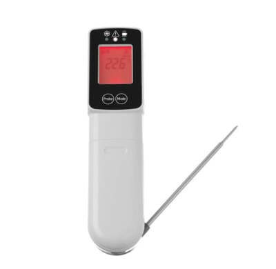 Infrarot-Thermometer mit Sonde HACCP, HENDI, 39x53x(H)158mm