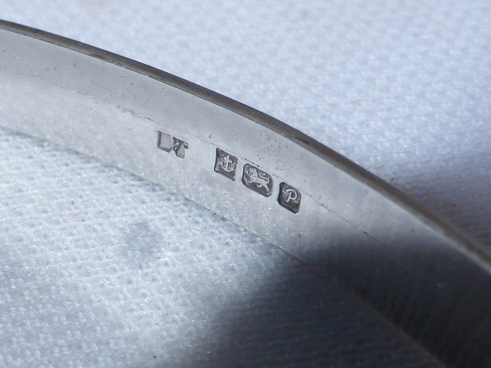 Solid Silver Bangle Onyx Stone Bracelet Hinged UK… - image 8