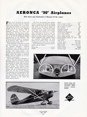 Aeronca 50 Aircraft Report 6/10/2025c