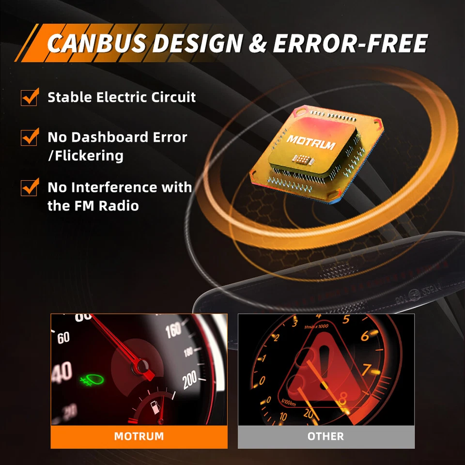 2X Smoke Lens White LED Front Corner Side Marker Lights For 2000-2005 Dodge Neon - Image 3 of 4