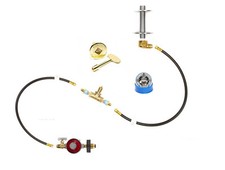 ITCK+ Kit DIY Build Your Own Propane Wine Barrel Fire Table kit w/ Tank-In-Table