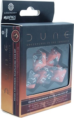 MUH052170 Modiphius Entertainment Dune RPG: Dice Set - Harkonnen