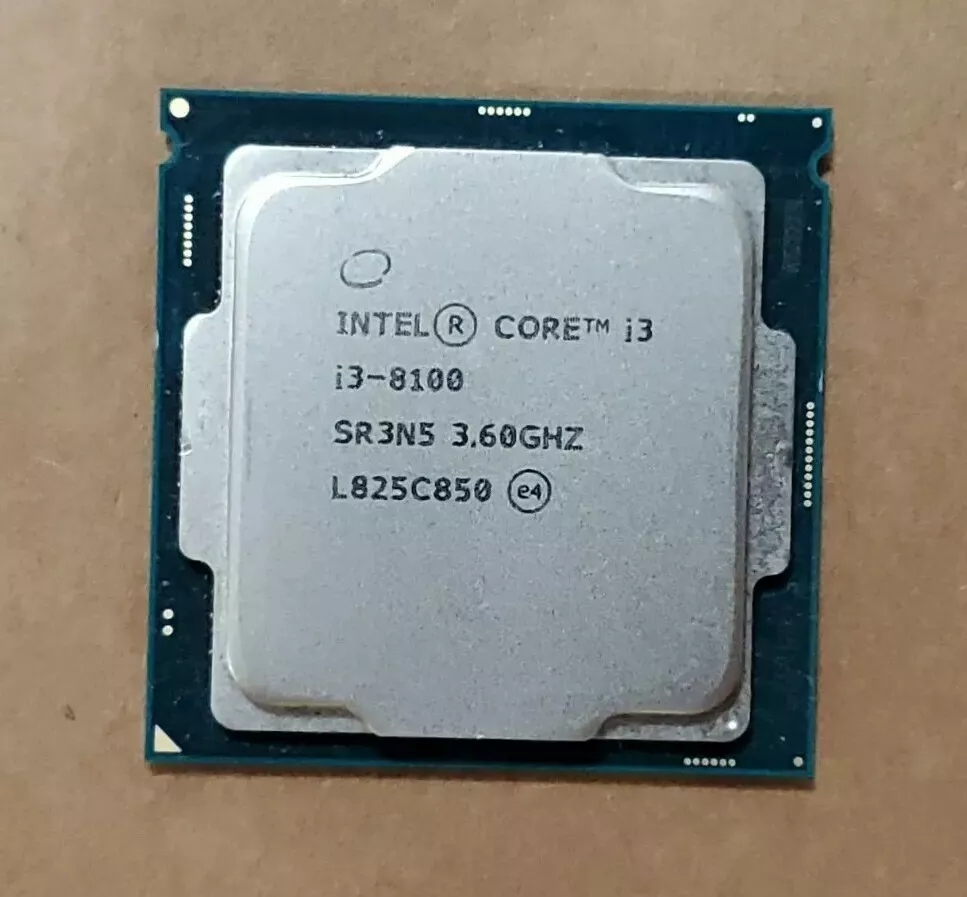 Intel Core i3-8100 SR3N5 CPU Processor 3.6GHz Quad-Core LGA1151 Socket 6MB