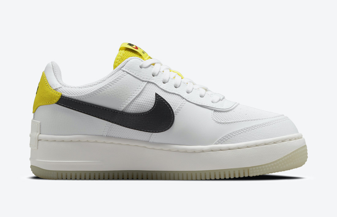 Nike WMNS Air Force 1 Shadow Go The Extra Smile White Yellow