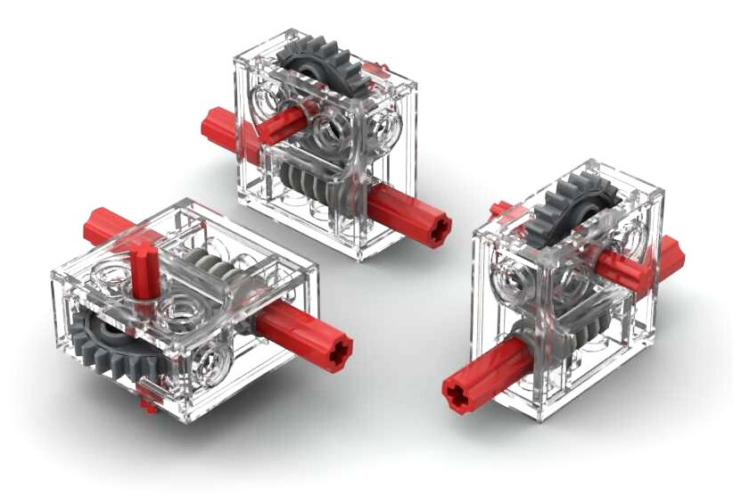 プレコ Lego compatible GEARBOX (technic,6588,block,gear,worm,axle