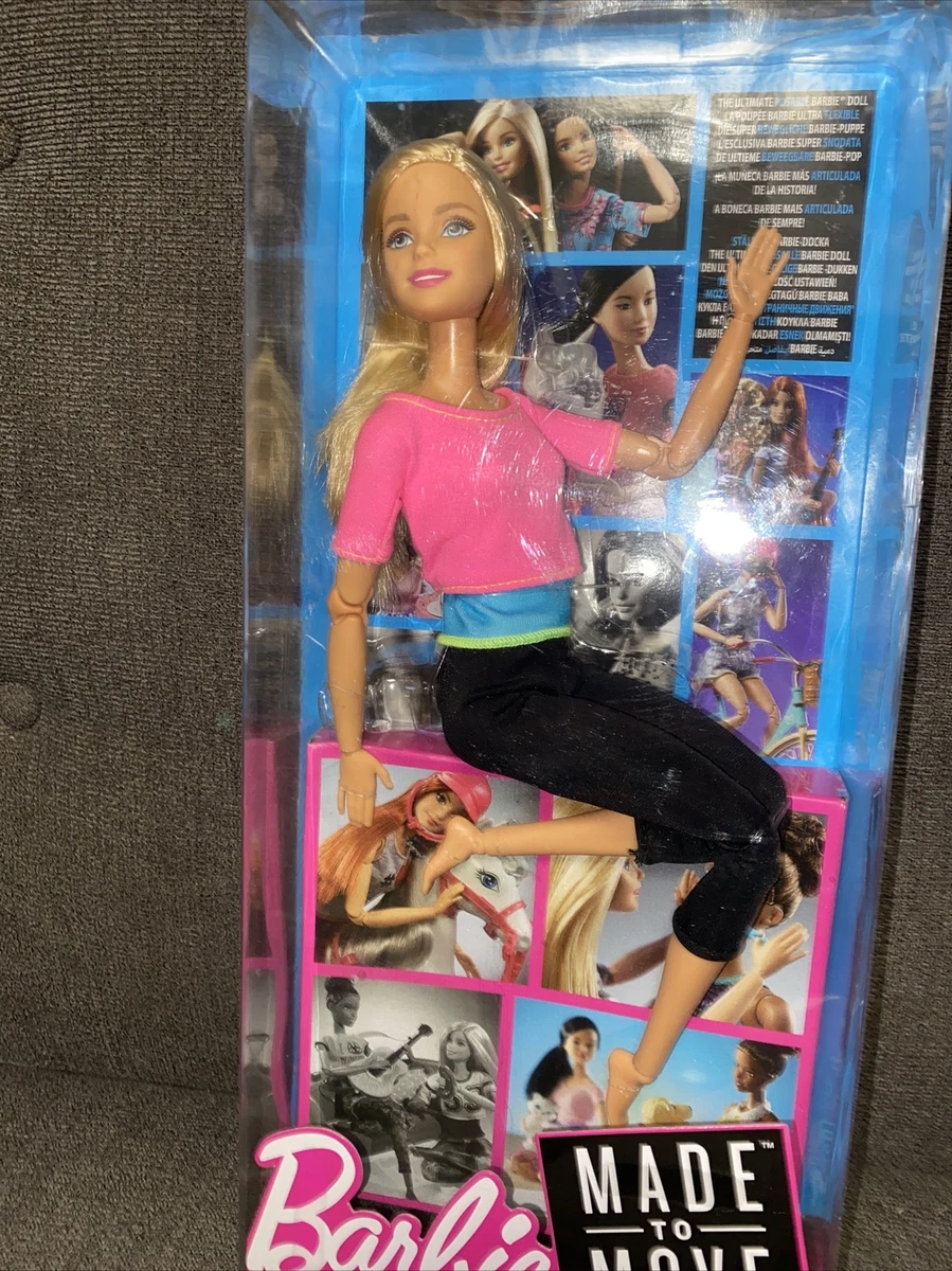 Barbie Made to Move Barbie Doll Pink Top Ultimate Posable Barbie Doll 2015