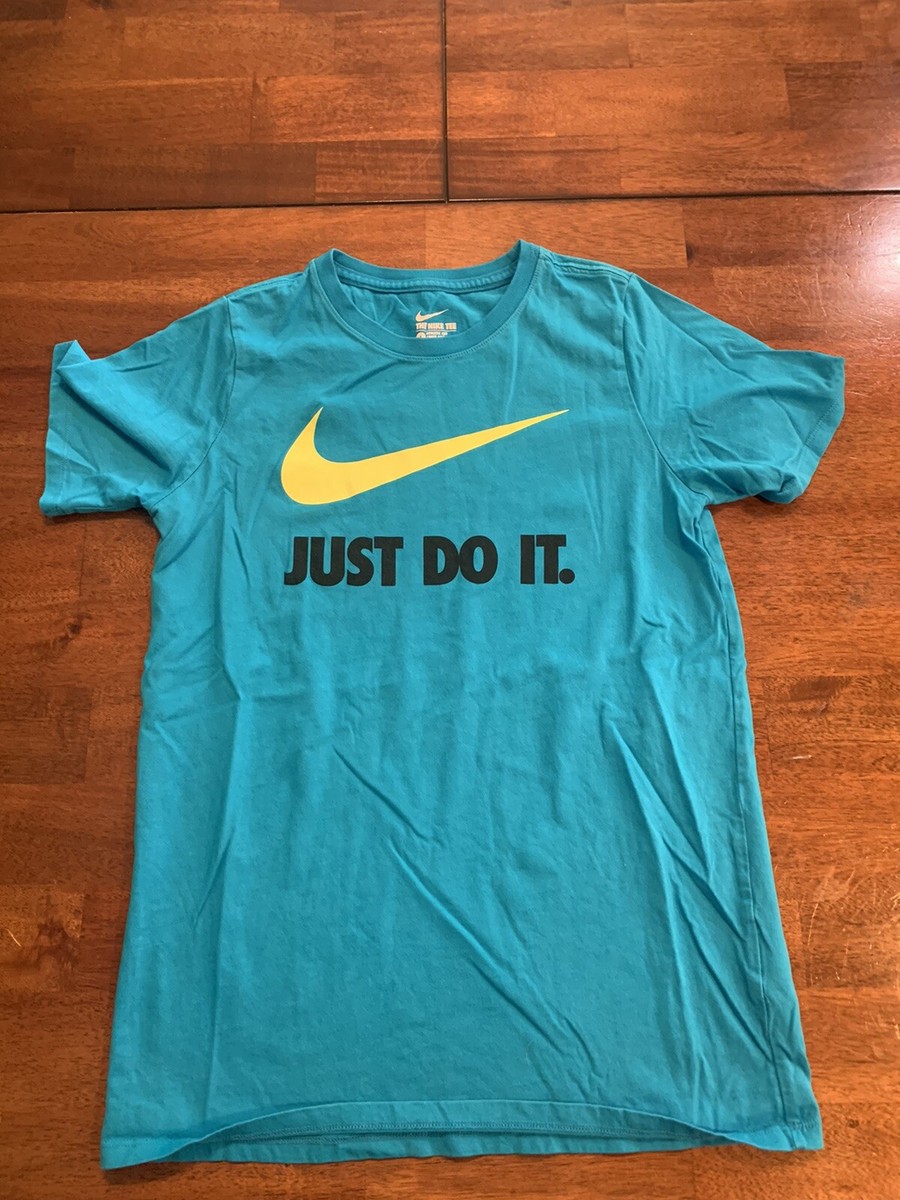 aqua blue nike shirt