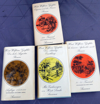 Geißler, H. W., 4 Titel: Augustin, Odysseus, Aphrodite, Astrolog, geb. mit Umsch