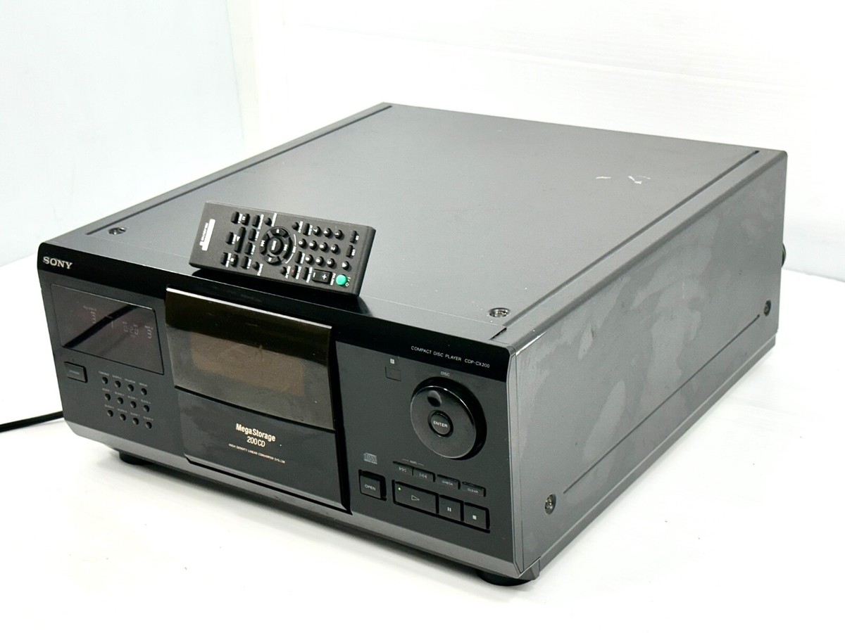 Sony CDP-CX200 Mega Storage 200 Disc CD Changer Player TESTED With