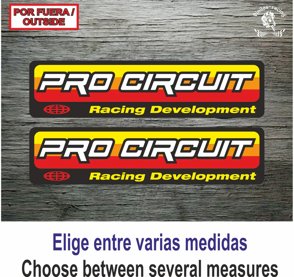 Sticker Vinilo Decal Vinyl Aufkleber Adesivi Autocollant Pro Circuit Moto Enduro
