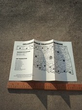 Vintage 70's '80s Oklahoma Public Television Network Broadcasting Map UHF Decor