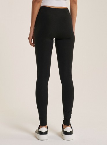 Leggins donna push up sport nero fitness sportivi palestra yoga cotone da  XS M * | eBay