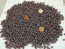 Two Pounds Purple Color India Handmade Glass Spacer Beads Bulk Lot BG-6 