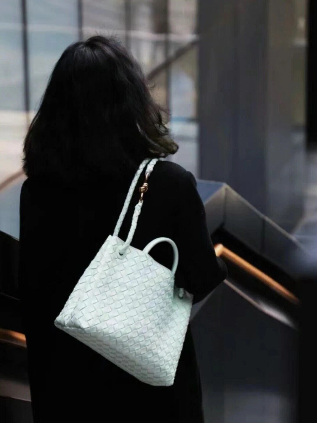 Borsa donna Bottega Veneta Woven borsa a tracolla casual