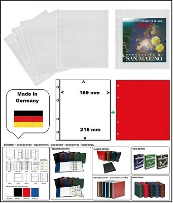 10-MÜNZHÜLLEN-NUMOH-1C-NH1C-169x216mm-+-ZWL-R-Für-Münzfolder-Blister-LOOK-304653