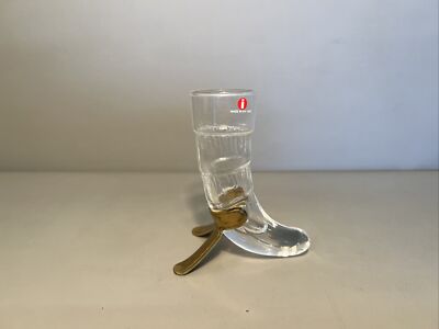 Iittala | Haralds Horn Schnapsglas | Designed by Valto Kokko | Vintage #K