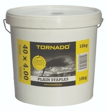 Tornado Plain Staples 40 x 4mm 10kg