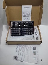 Black Wireless Bluetooth Accompaniment Digital Sound Card Multi Function Mixer