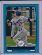 Devon Ethier 2012 Bowman Blue Base Parallel #'d /500 Border Paper Dodgers