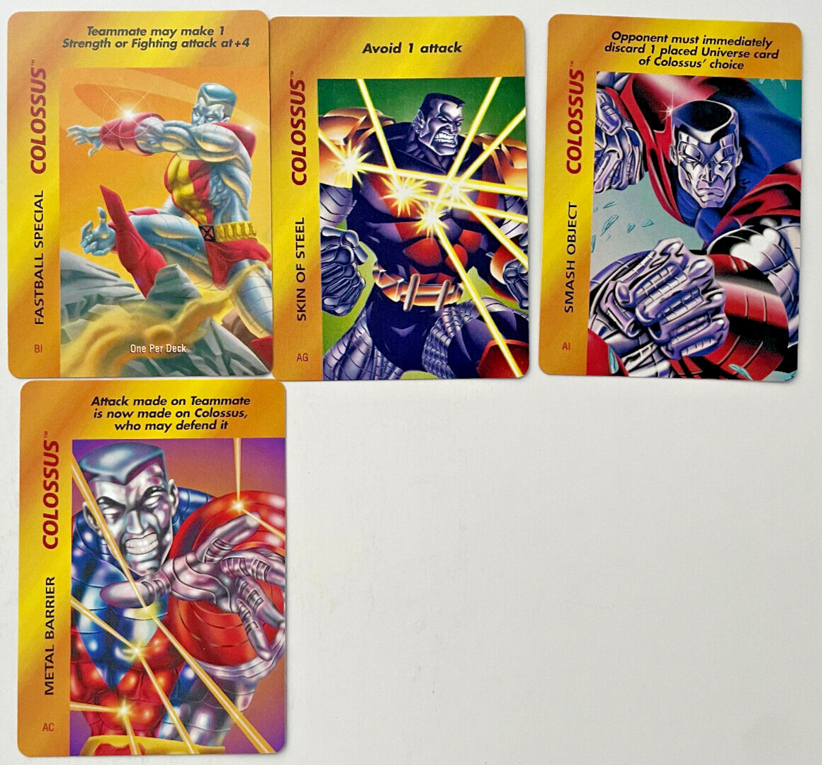 Marvel Overpower 4 Colossus Cards TCG CCG MCU Diseny + X-Men