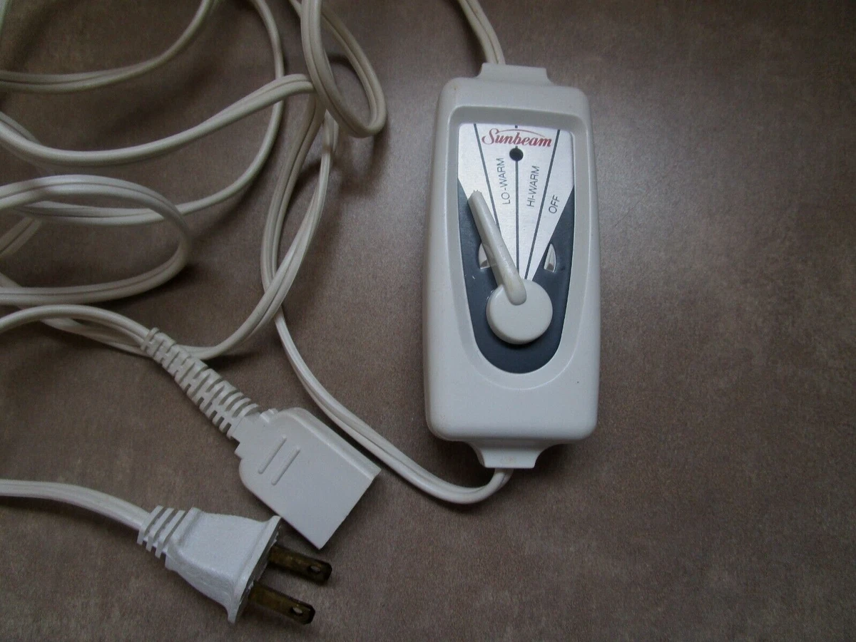 Sunbeam 53804-003 Electric Heating Throw Blanket 2-Prong Controller Power  Cord | eBay