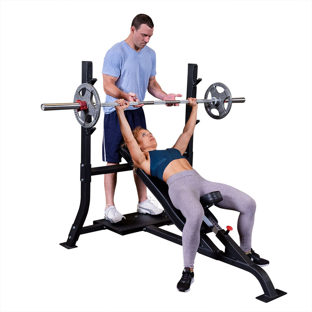Pro Clubline Fixed Olympic Incline Press Bench by Body-Solid