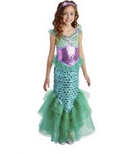 Girls Blue Seas Mermaid Costume