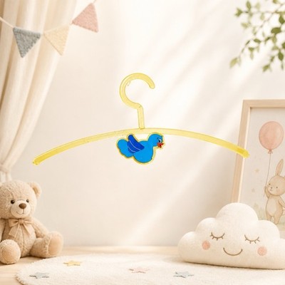 Kinderkleiderbügel mit Vogelmotiv   Kunststoffbügel für Baby- & Kinderkleidung