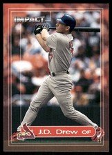 J.D. Drew 2000 Fleer Impact St. Louis Cardinals #108 Near Mint or Better