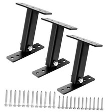 3 Pack Roof Riser Kit, Adjustable Heavy Duty Pergola Roof Brackets for Wood 