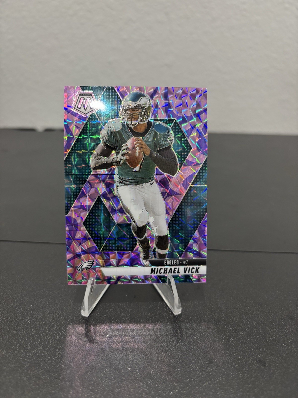 2025 Panini Mosaic #215 Michael Vick Mosaic Purple