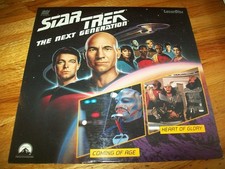 STAR TREK: THE NEXT GENERATION - COMING OF AGE/HEART OF GLORY Laserdisc LD RARE 