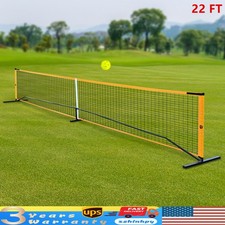 22ft Portable Pickleballs Set Backyard Park Sports Tennis Pickleball Net Paddle