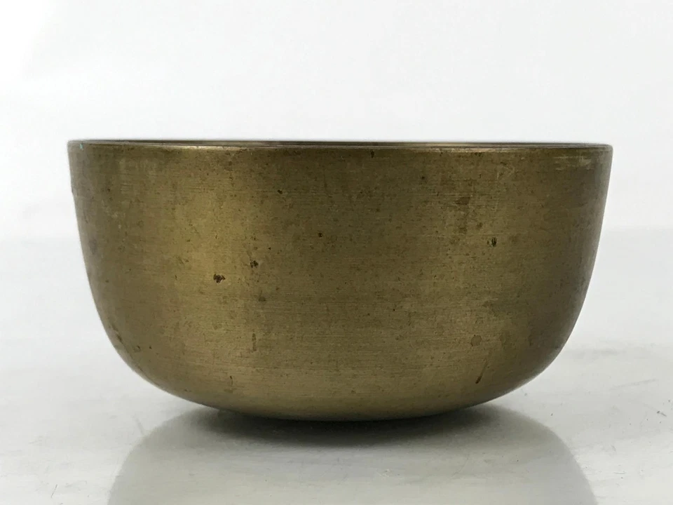 Japanese Buddhist Altar Fitting Brass Metal Orin Bell Singing Bowl Butsugu BA587 - Image 2 of 4