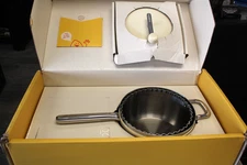 PopSmith Pop Smith The Popper Cream 6 Quart Stovetop Popcorn Stainless Steel